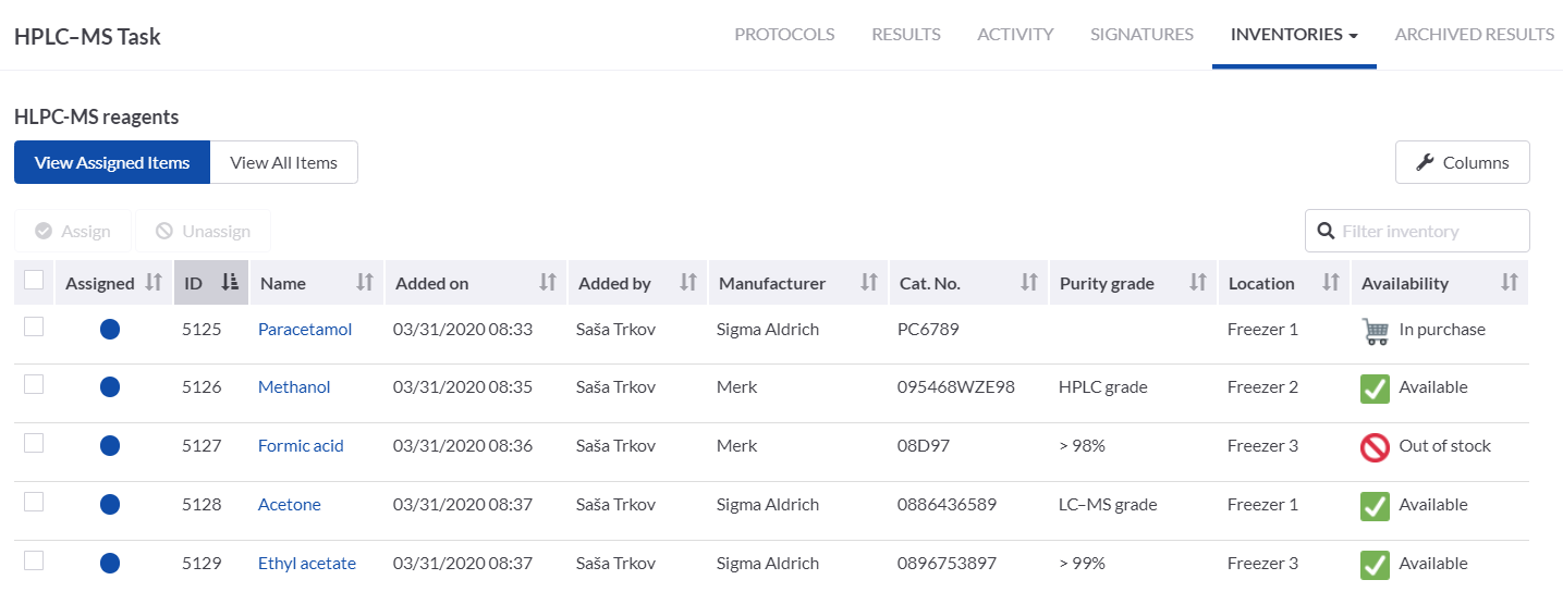 SciNote Solutions Inventory Management & Tracking for Scientific Laboratories SciNote