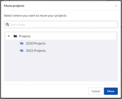 Move projects in SciNote