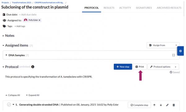 Printing plasmids Printing plasmids