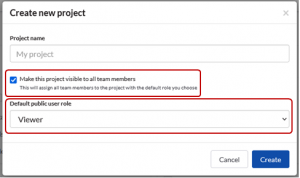 Create new projects Create new projects