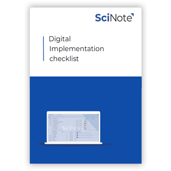 Digital implementation checklist single preview