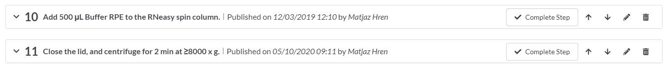 Split up one complex step into multiple protocol steps