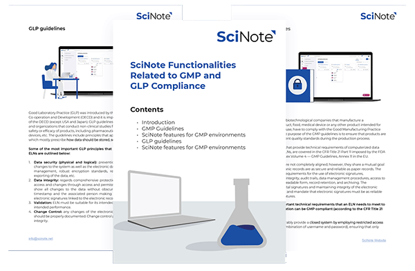 Get an overview of how to implement SciNote in a regulated environment