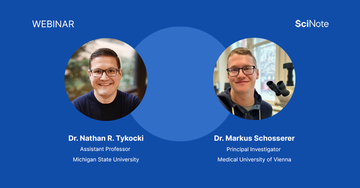 SciNote webinar How to use an ELN to scale your processes