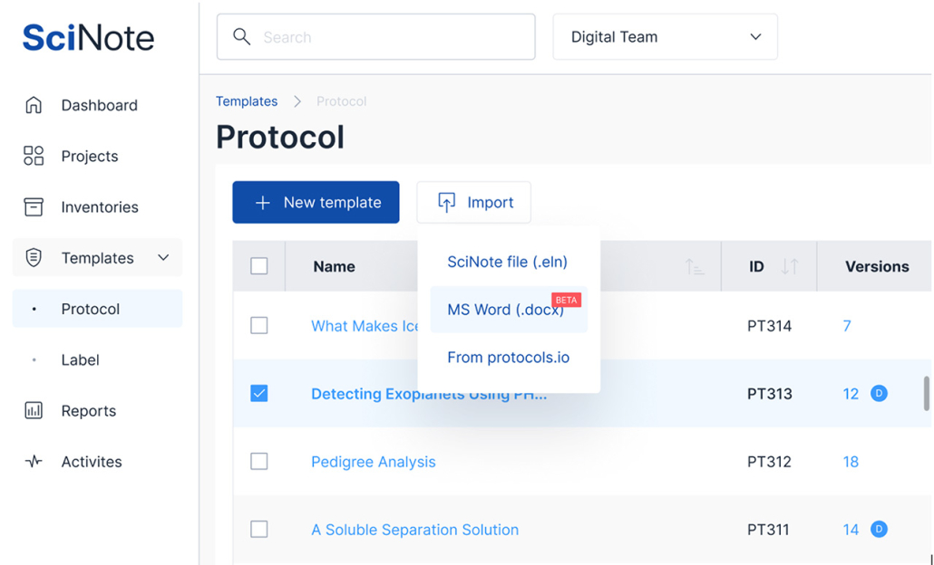 2023 Release Notes SciNote Electronic Lab Notebook