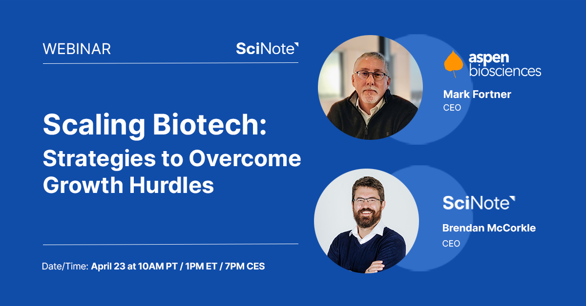 Scaling Biotech: Strategies to Overcome Growth Hurdles (Webinar)