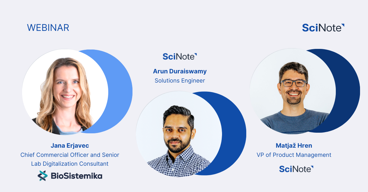 SciNote webinar How to use an ELN to scale your processes