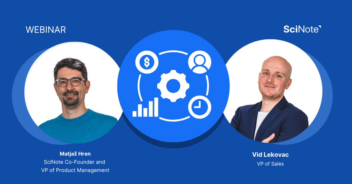 SciNote webinar How to use an ELN to scale your processes