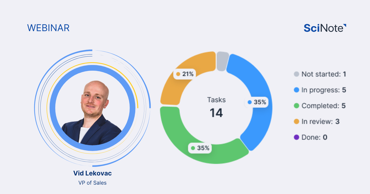 SciNote webinar How to use an ELN to scale your processes