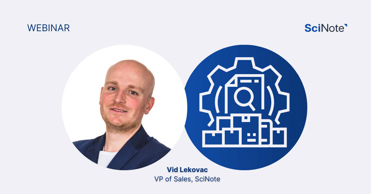 SciNote webinar How to use an ELN to scale your processes