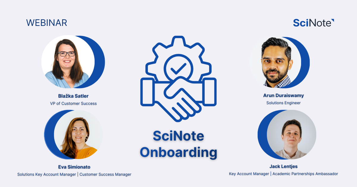 SciNote webinar How to use an ELN to scale your processes