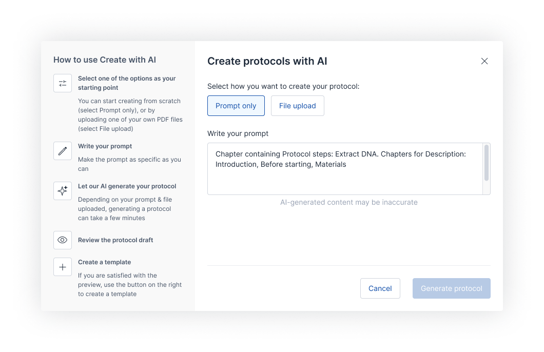 Create with AI